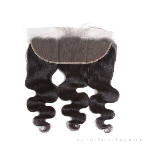 Brazilian Hair Natural Pre-Plucked Hair Line Thin Skin  Invisible Lace Frontal Closure